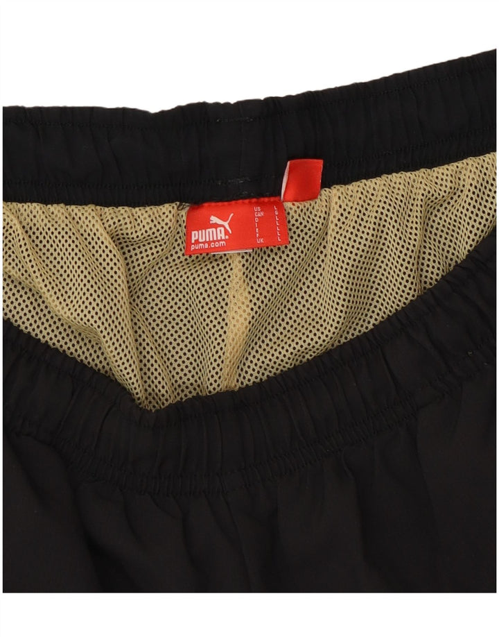 Puma Herren Graphic Bermuda Sport Shorts Large Schwarz