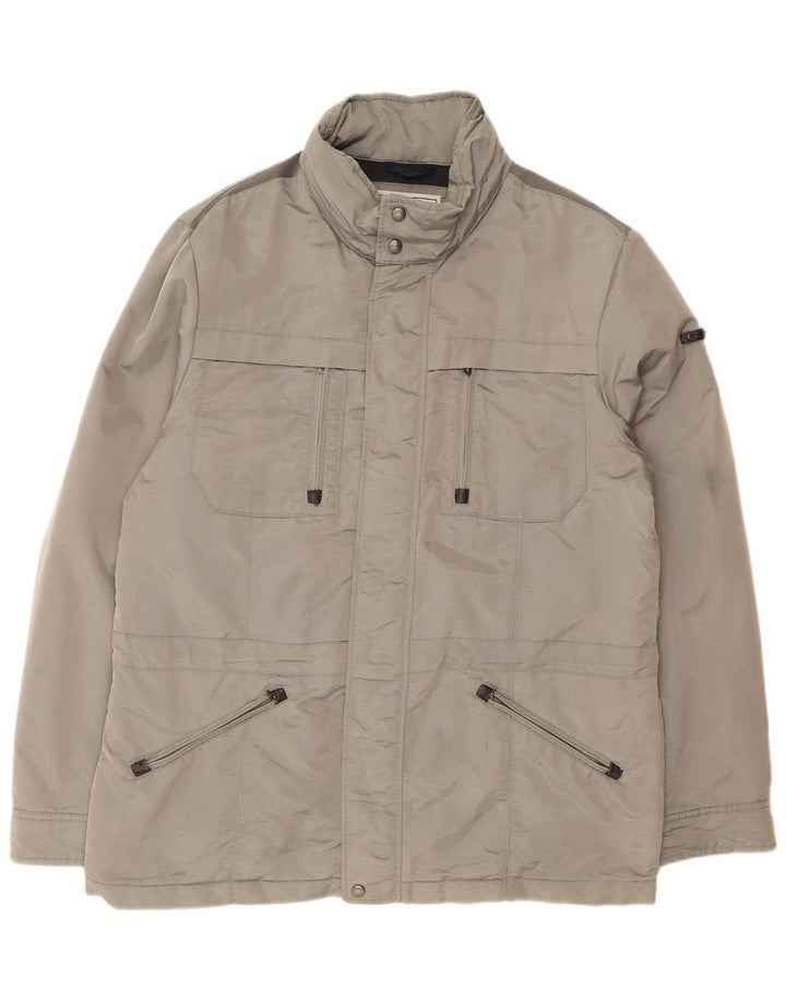 Geox Herren Respira Utility Jacke UK 46 3XL Graues Polyamid