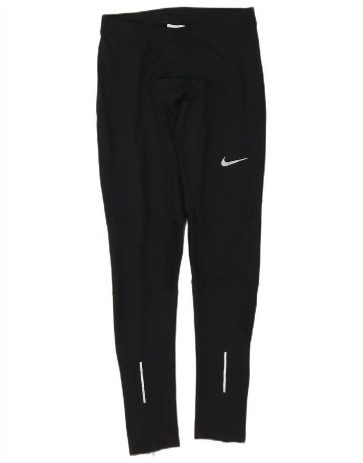 Nike Damen Dri Fit Leggings UK 8 Small Schwarz Polyester