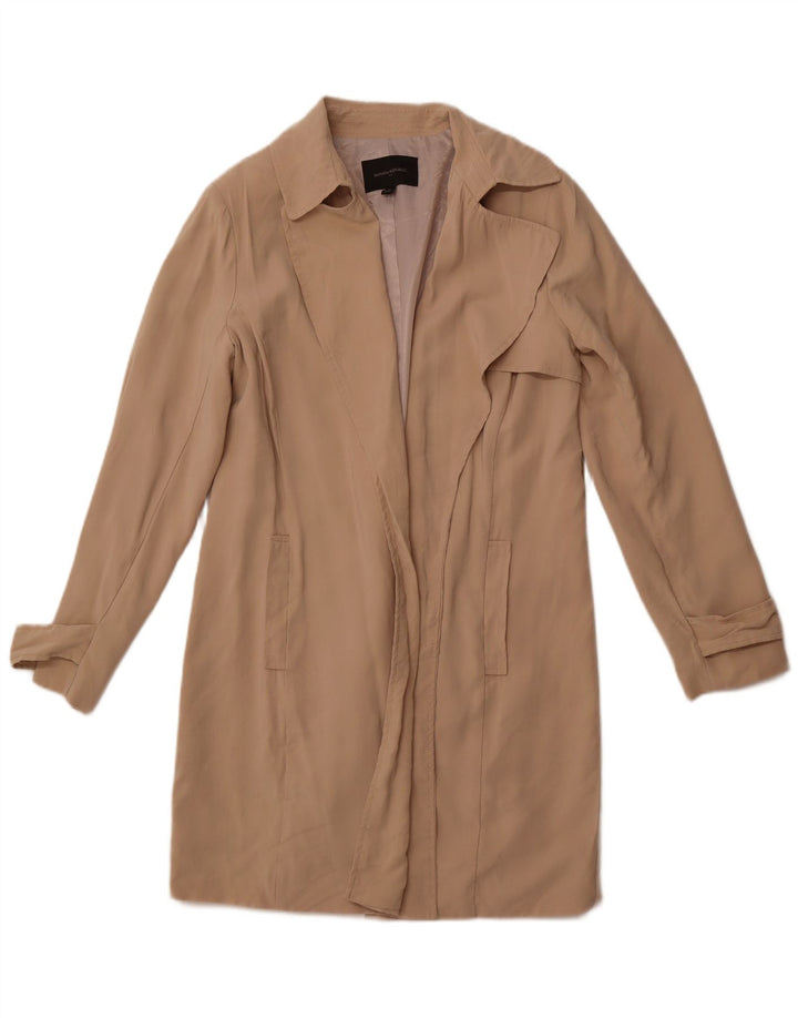 BANANA REPUBLIC Offener Damen-Trenchcoat UK 14 Mittelbeige Viskose