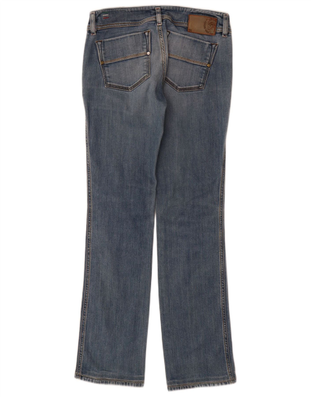 Diesel Damen Reckfly Straight Jeans W27 L32 Blaue Baumwolle