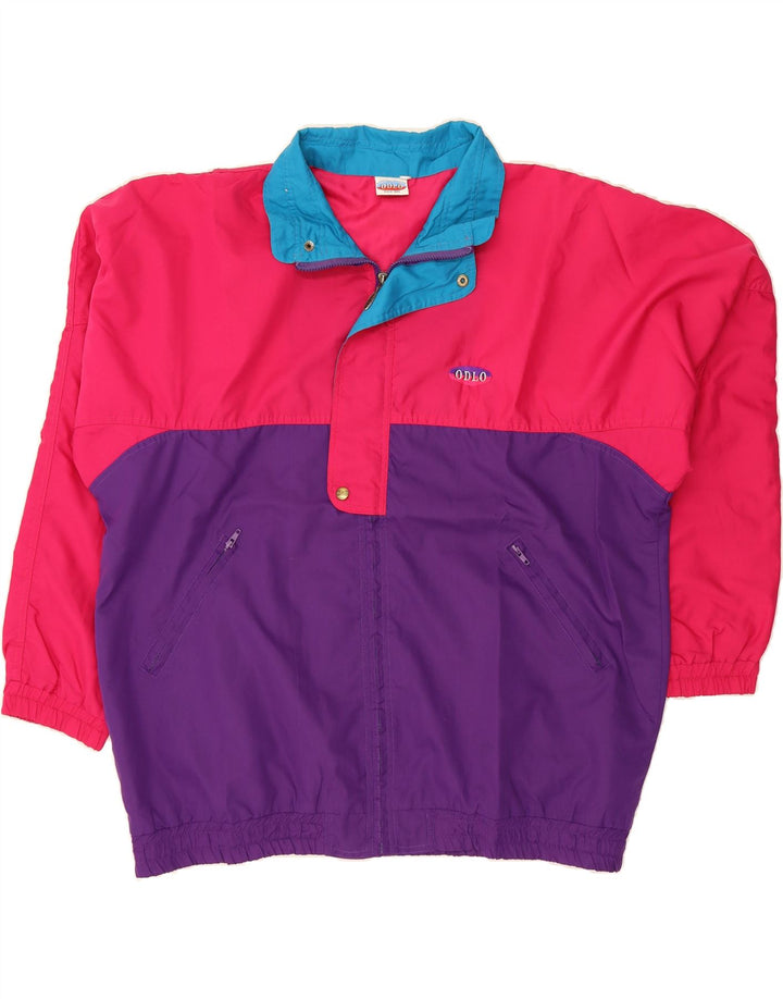 ODLO Mens Bomber Jacket UK 42 XL Pink Colourblock Vintage Odlo and Second-Hand Odlo from Messina Hembry 