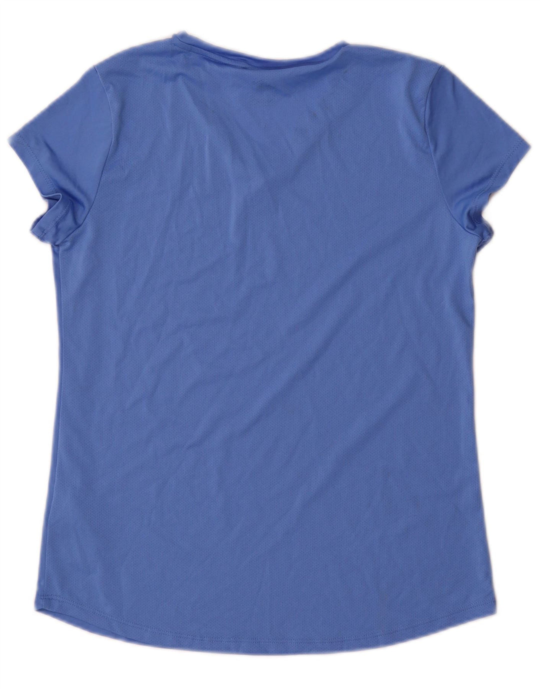Puma Damen T-Shirt Top UK 12 Mittelblaues Polyester