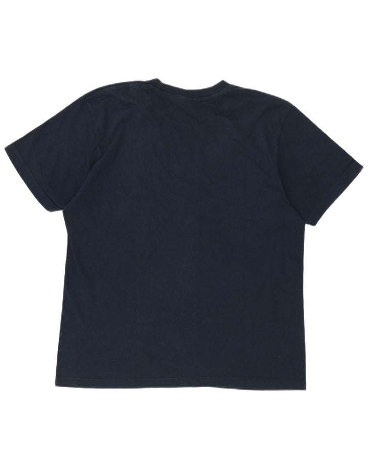 CHAMPION Herren-T-Shirt mit Grafik, Größe S, marineblau, Baumwolle