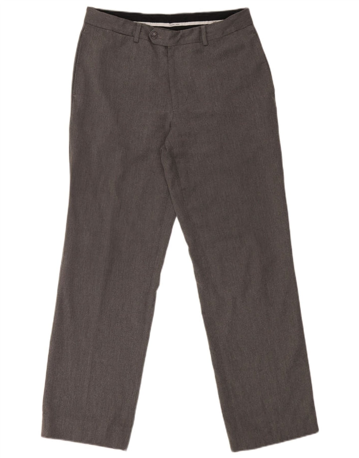 Gerade Chino-Hose für Herren von Zara, EU 40, mittelgroß, W31, L29, grau, Polyester