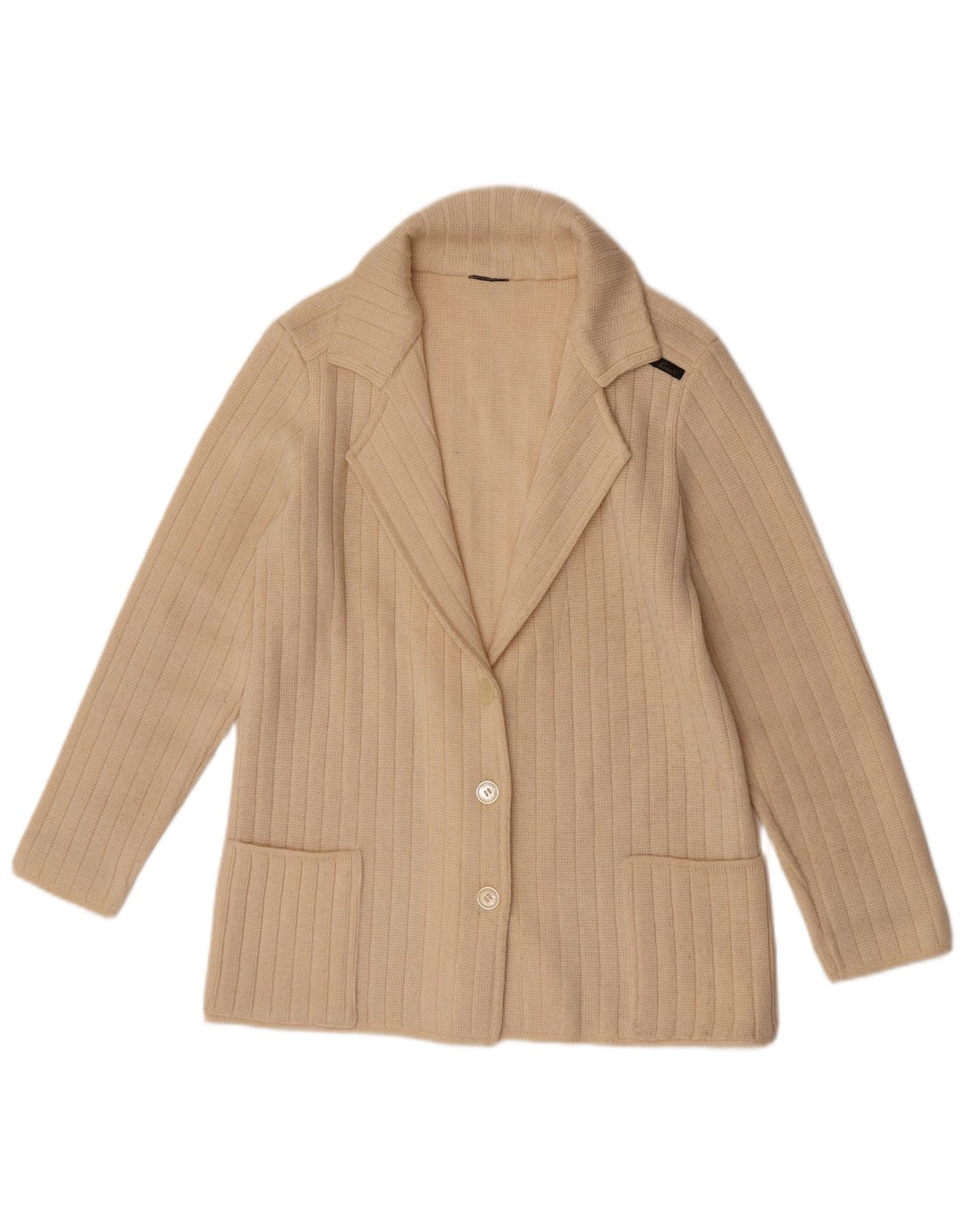 Leeds Damen Strickjacke Pullover UK 10 Small Beige
