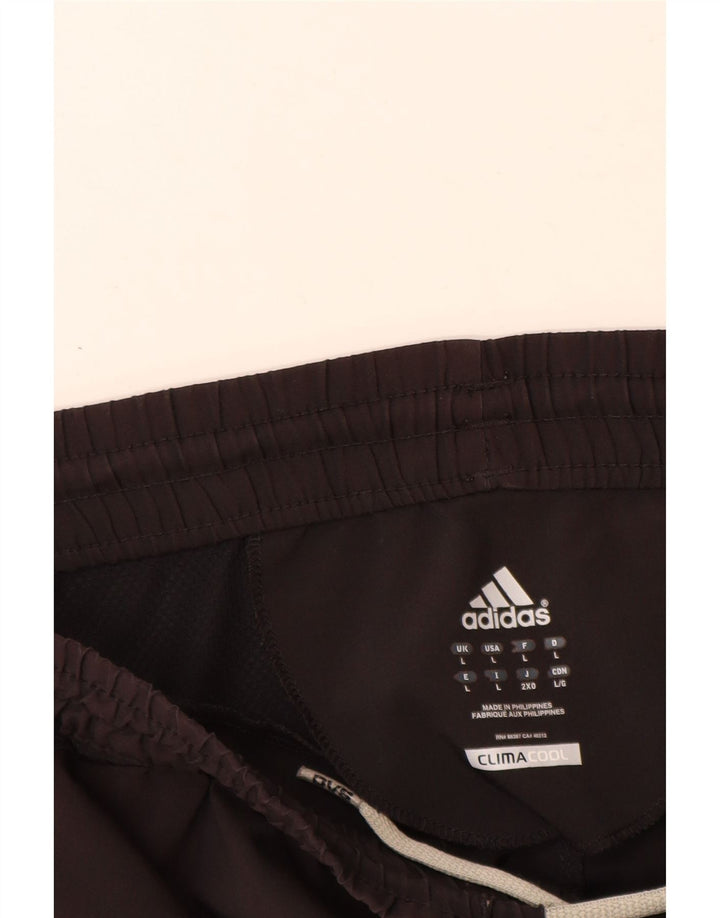 Adidas Herren Climacool Sportshorts, groß, schwarzes Farbblock-Polyester