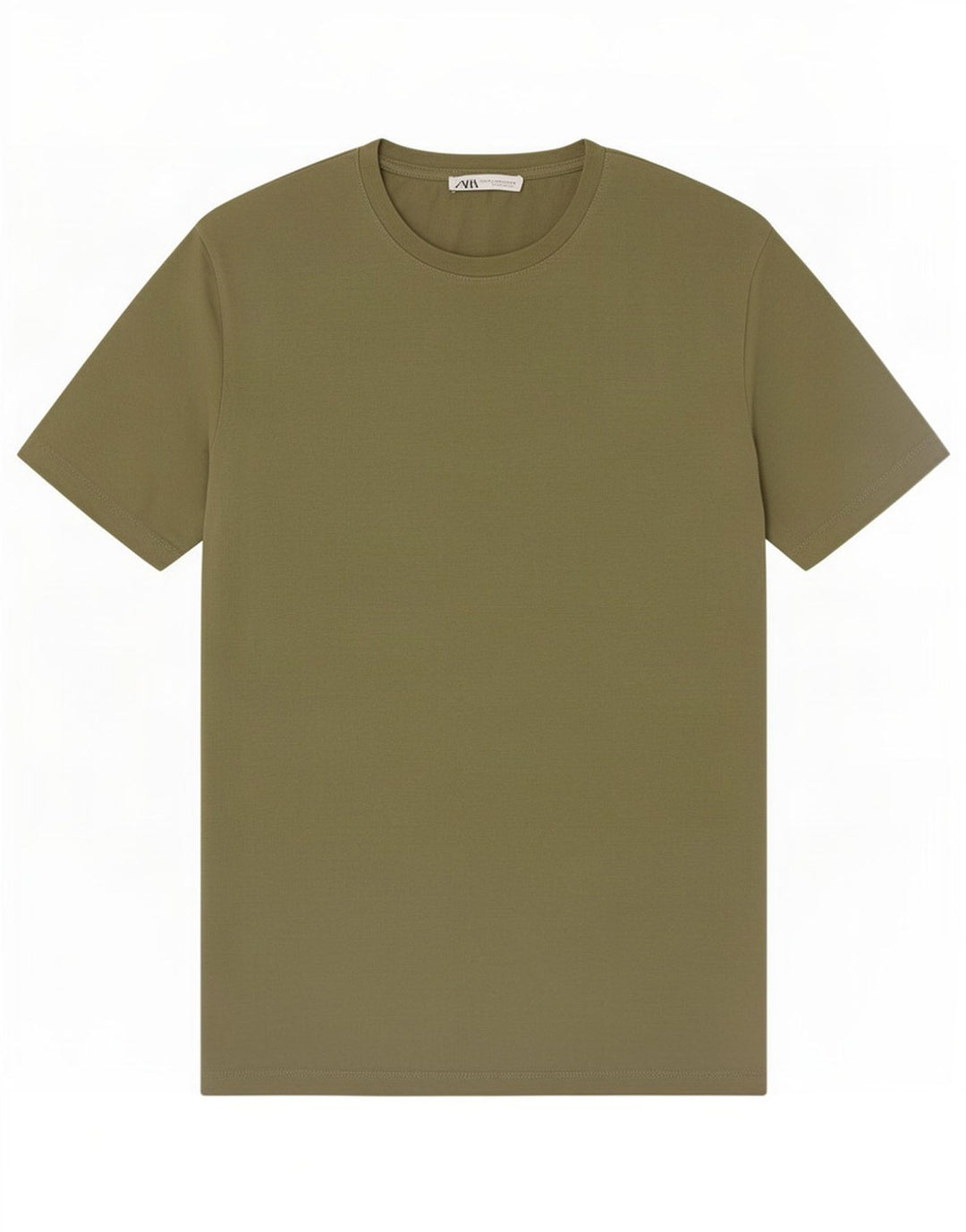 Zara Herren T-Shirt Top Medium Khaki