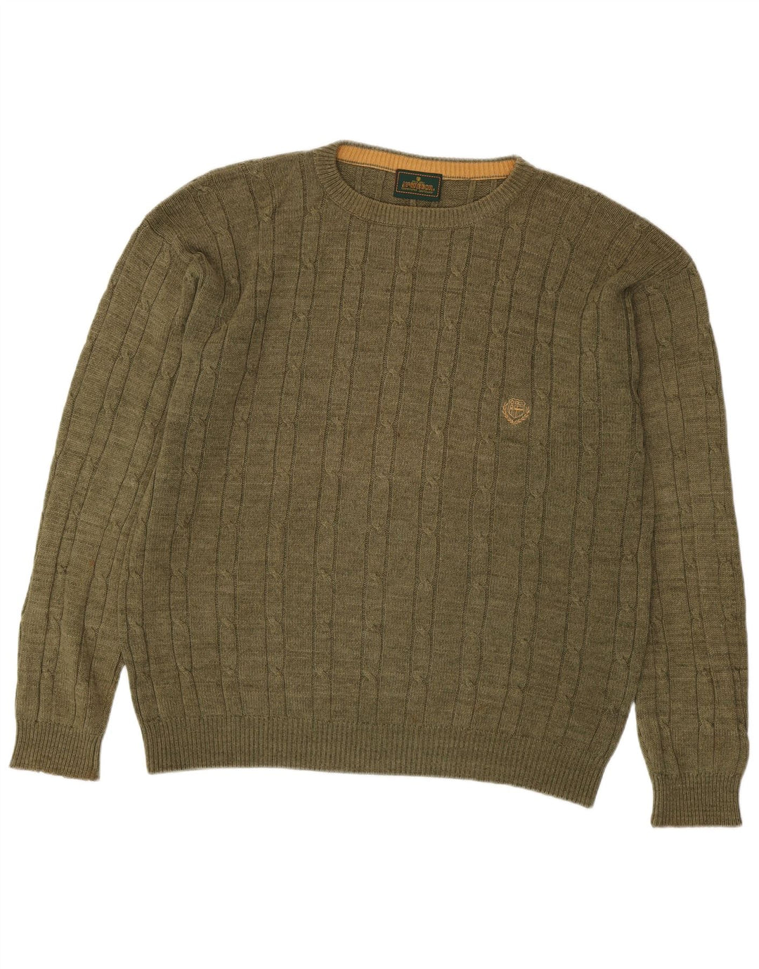 MC Gregor Herren-Pullover mit Rundhalsausschnitt, Mittelkhaki