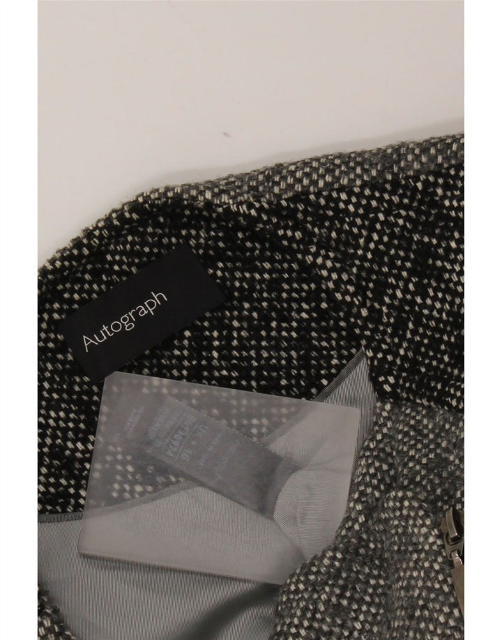 Marks & Spencer Damen Autograph Blazer Jacke UK 16 Large Grau meliert