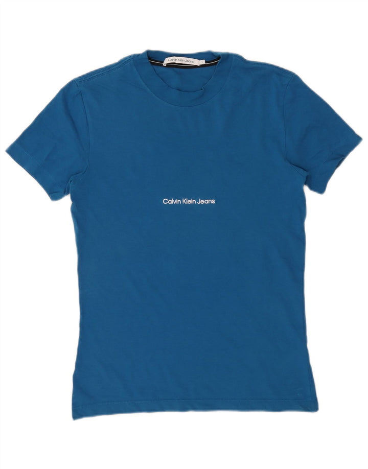 Calvin Klein Jeans Herren-T-Shirt mit Grafik, Größe S, Blau