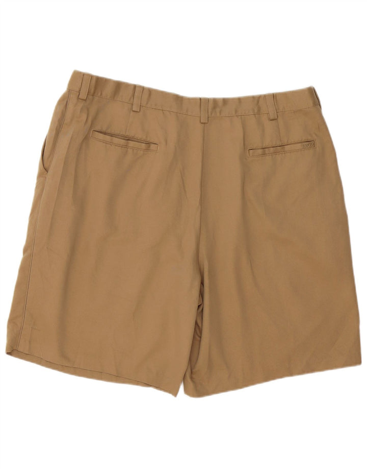 IZOD Herren Pegged Chino Shorts W40 XL Beige Polyester