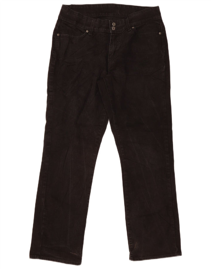Levi's Damen Straight Jeans US 14 Large W32 L30 Schwarz