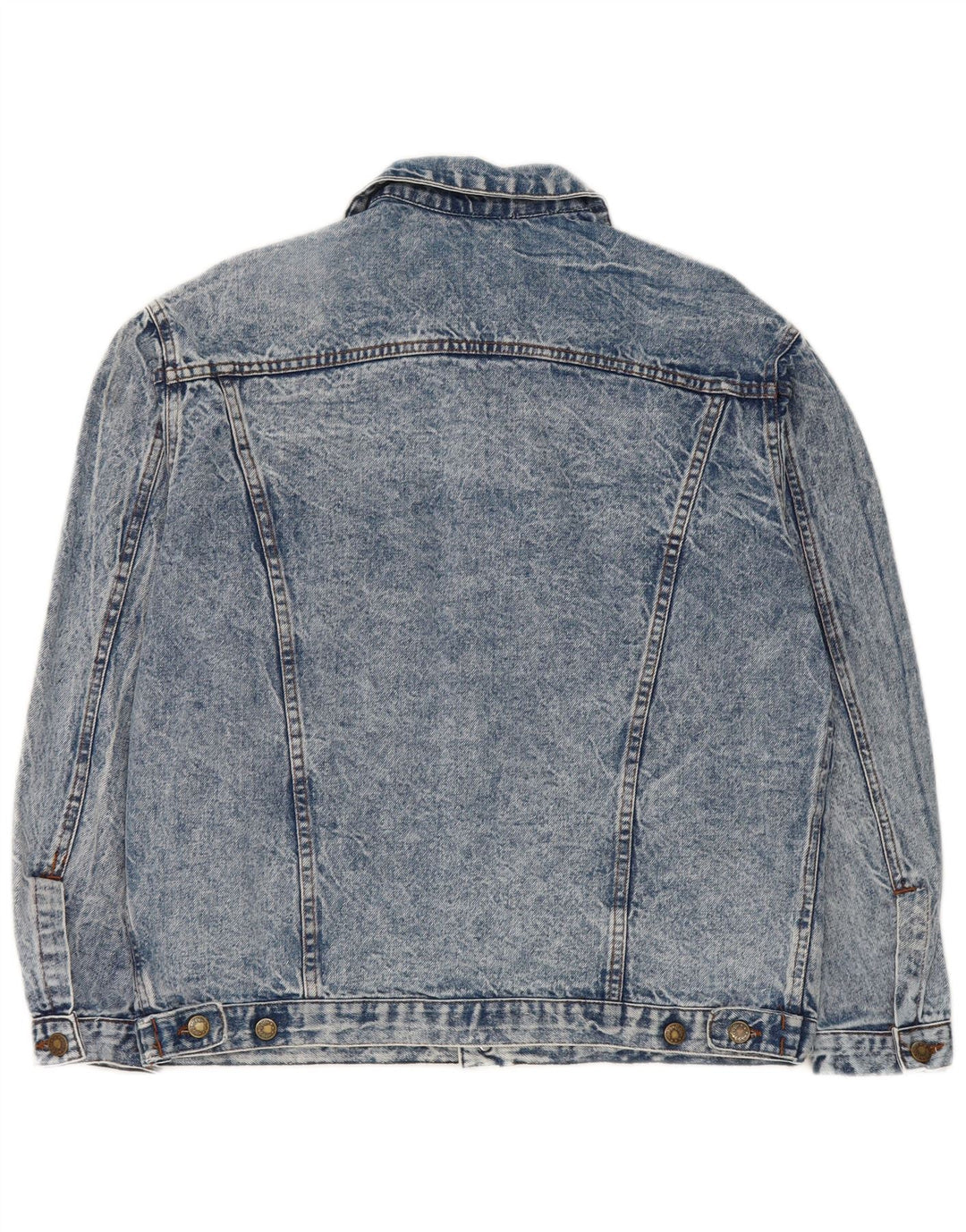 Wild Herren Jeansjacke UK 38 Mittelblaue Baumwolle