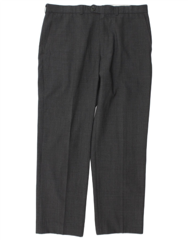 Marks & Spencer Herrenanzughose W34 L29 Graues Polyester