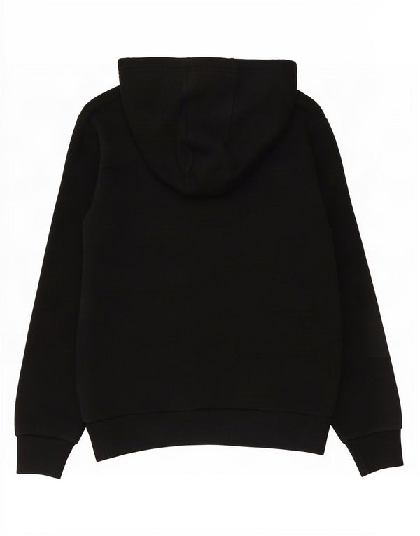 Ellesse Mädchen-Pullover mit grafischem Kapuzenpullover, 12–13 Jahre, schwarze Farbblock-Baumwolle