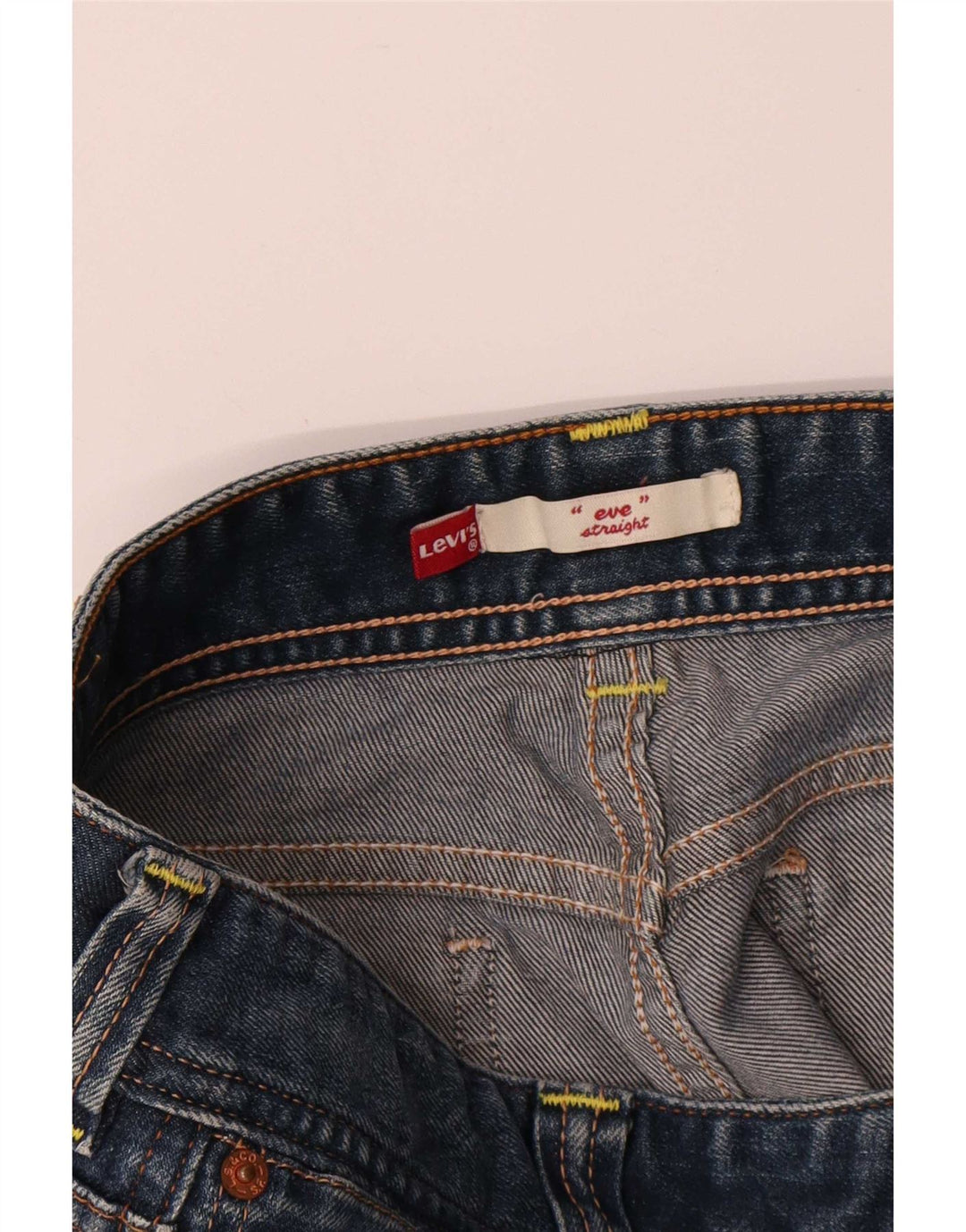Levi's Damen Eve Straight Jeans W34 L27 Blau