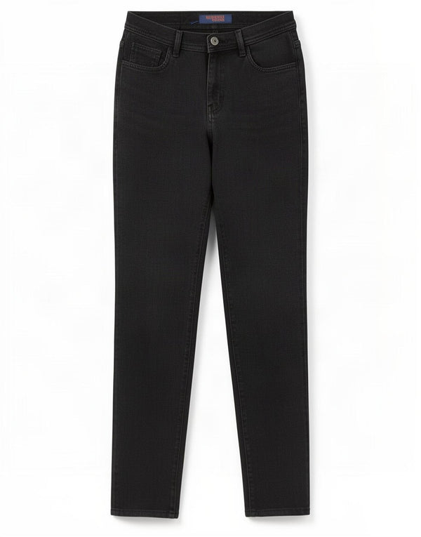 Trussardi Damen Straight Jeans W26 L28 Schwarz