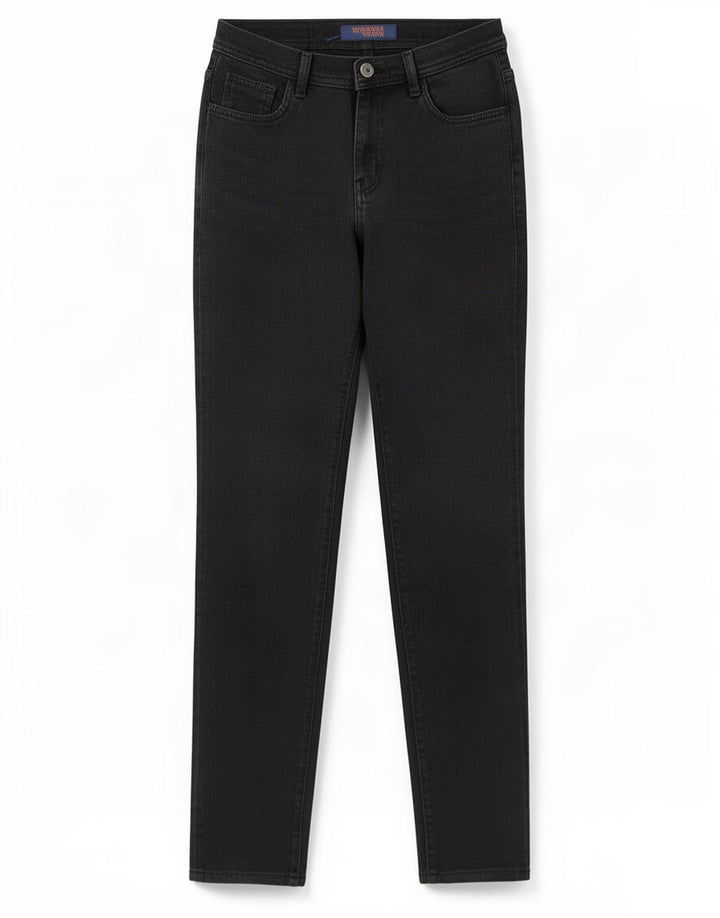 Trussardi Damen Straight Jeans W26 L28 Schwarz