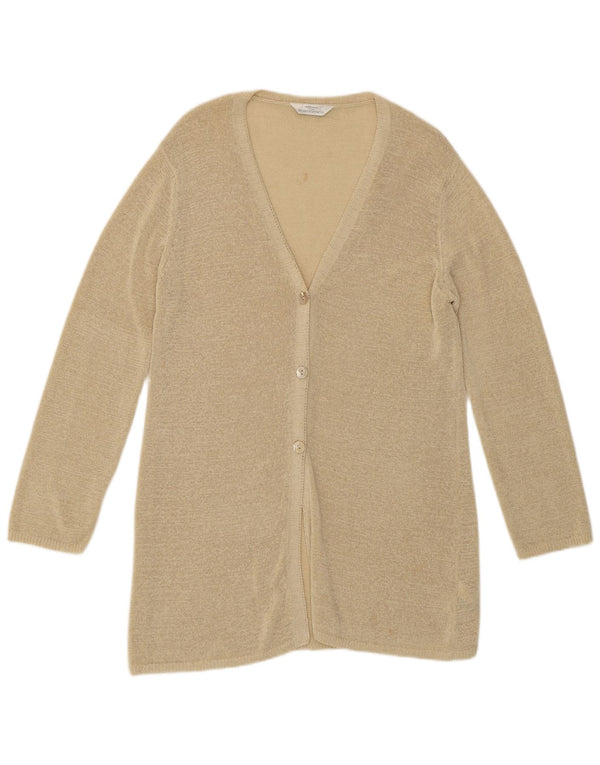 Marks & Spencer Damen St. Michael Cardigan Pullover UK 12 Medium Beige
