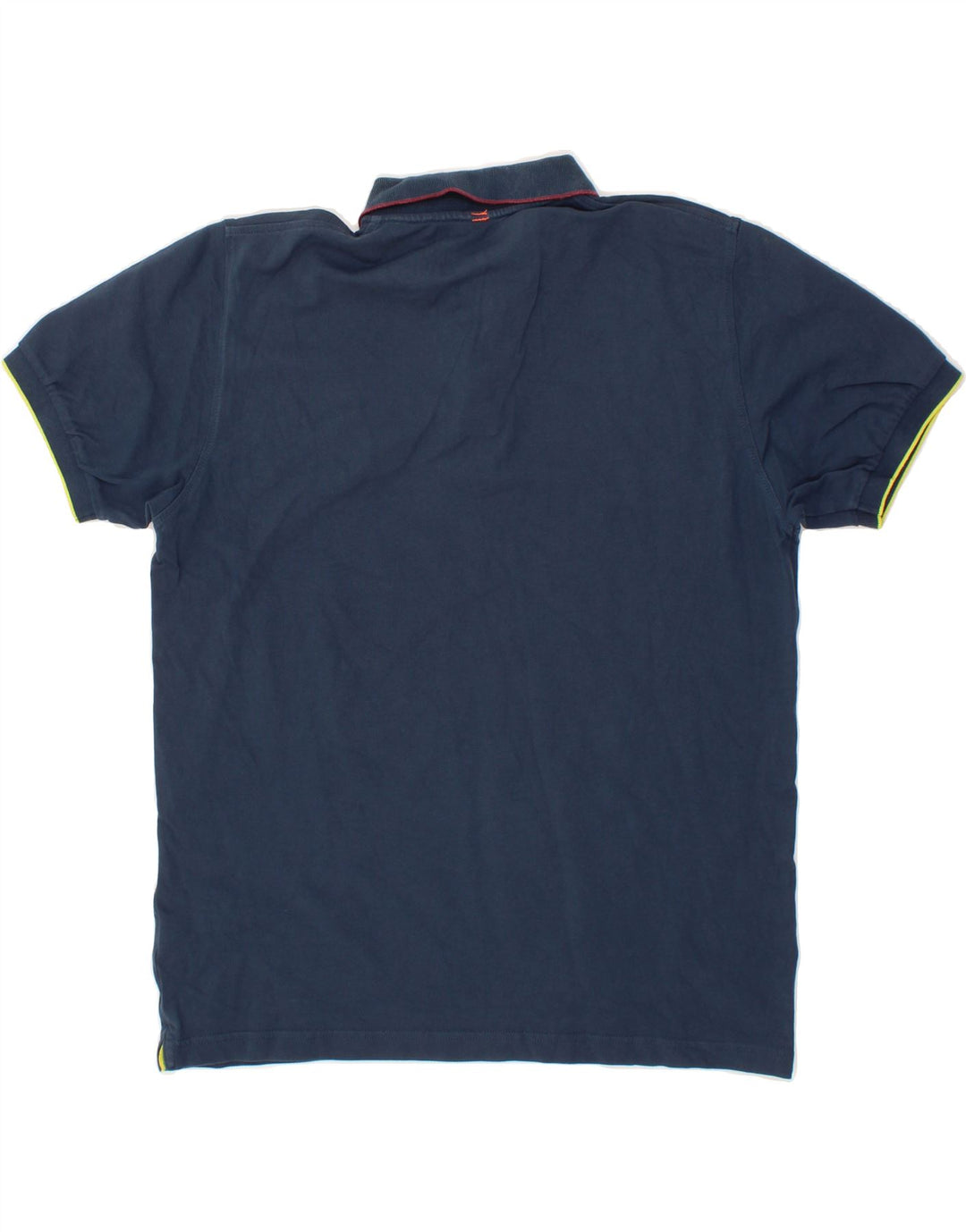 SUN68 Mens Polo Shirt Large Navy Blue Cotton Vintage Sun68 and Second-Hand Sun68 from Messina Hembry 