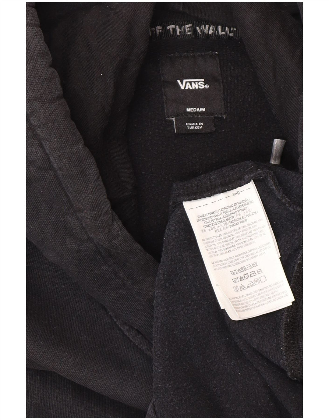 Vans Herren-Kapuzenpullover aus mittelschwarzer Baumwolle