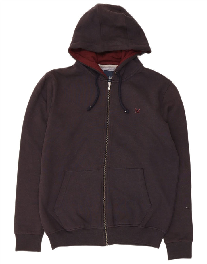 Crew Clothing Herren-Kapuzenpullover mit Reißverschluss, Größe S, Marineblau, Polyester