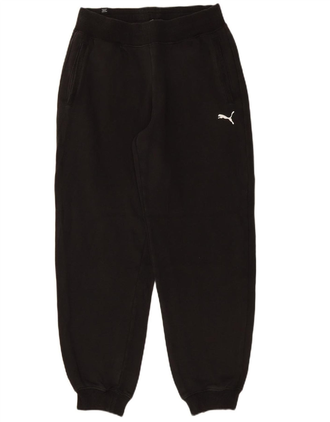PUMA Mens Tracksuit Trousers Joggers Small  Black Cotton