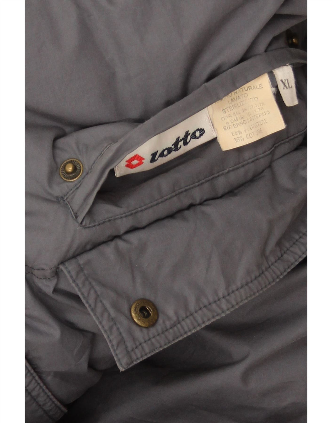 Lotto Herren Reversible Wattierte Jacke UK 42 XL Grau Polyester