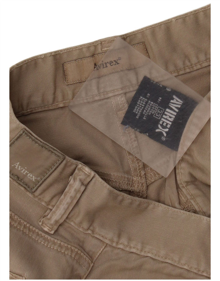 Gerade Freizeithose für Herren von Avirex, W33, L29, Beige, Baumwolle