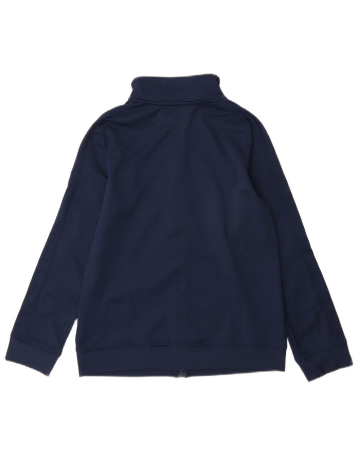 Under Armour Jungen-Trainingsanzug-Top-Jacke, 9–10 Jahre, mittleres Marineblau