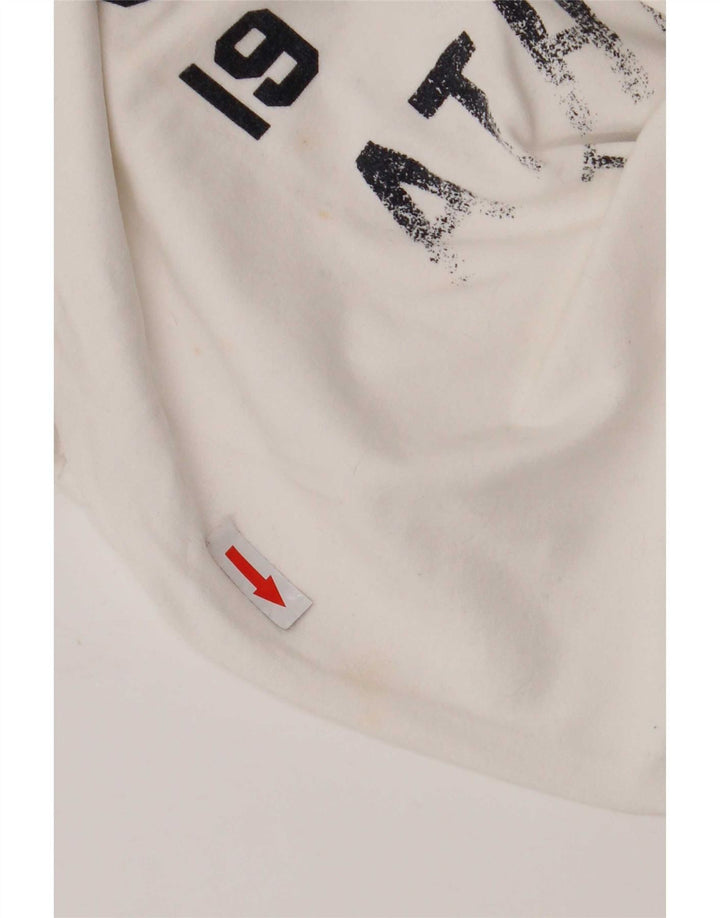 Superdry Herren Grafik-T-Shirt-Oberteil aus mittelweißer Baumwolle