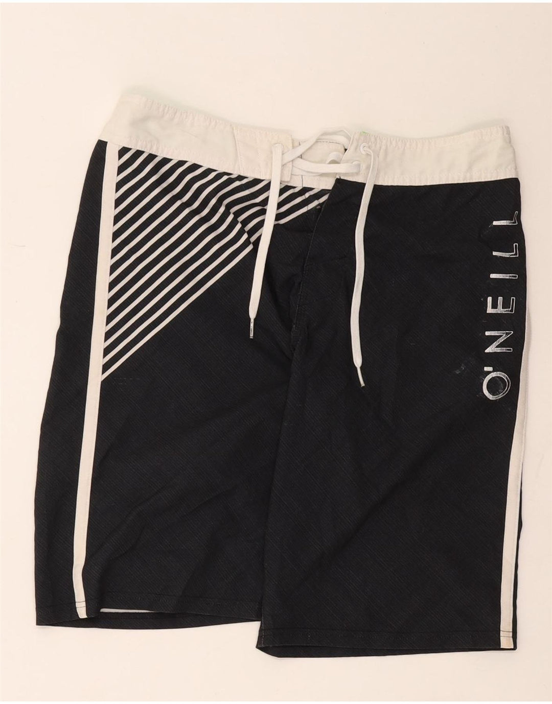 O'Neill Herren-Badeshorts mit Grafik, mittelschwarz, gestreift, Polyester