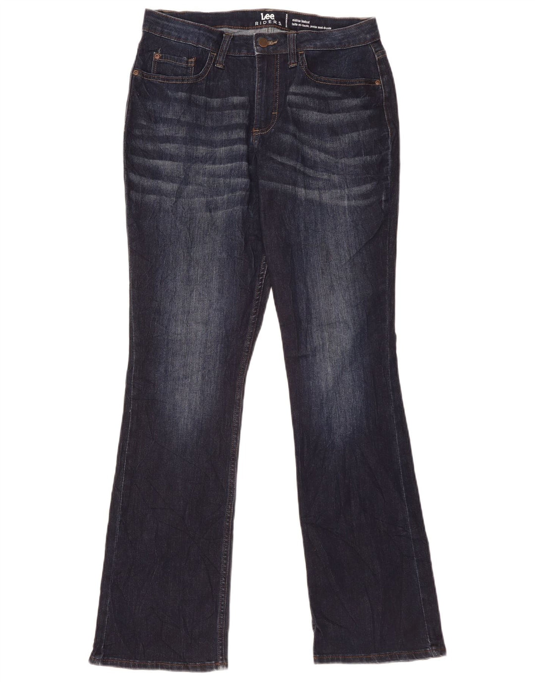 Lee Damen Riders Mid Rise Bootcut Jeans US 8 Medium W31 L32 Marineblau