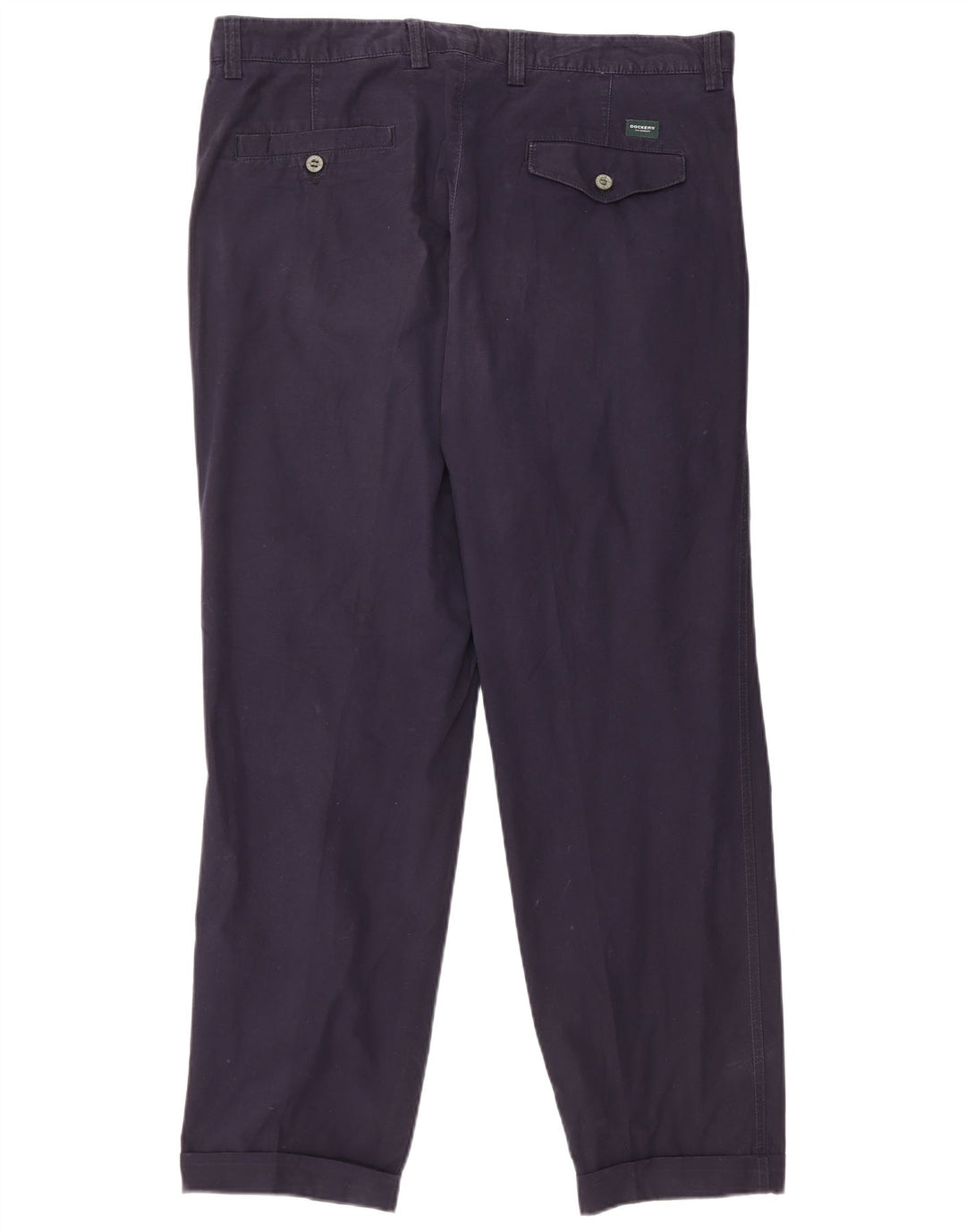 DOCKERS Herren-Chinohose mit klassischer Passform und Pegged, W36 L30, marineblaue Baumwolle