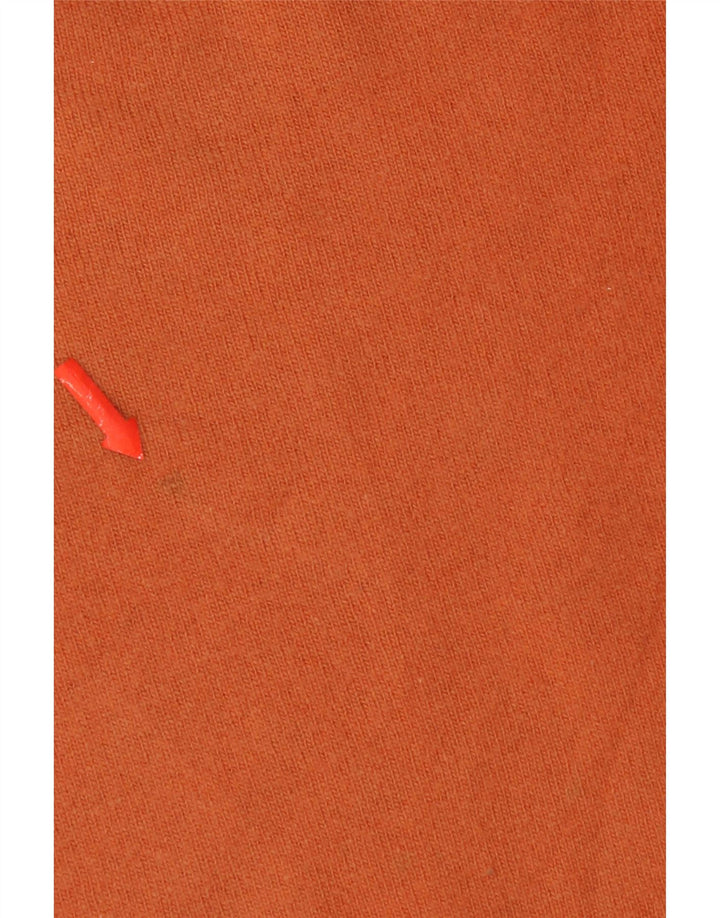 ZARA Herren V-Ausschnitt Pullover Pullover XL Orange Wolle