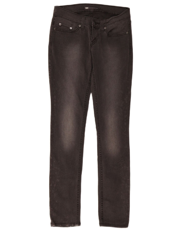 Levi's Damen 524 Super Low Skinny Jeans W29 L32 Graue Baumwolle