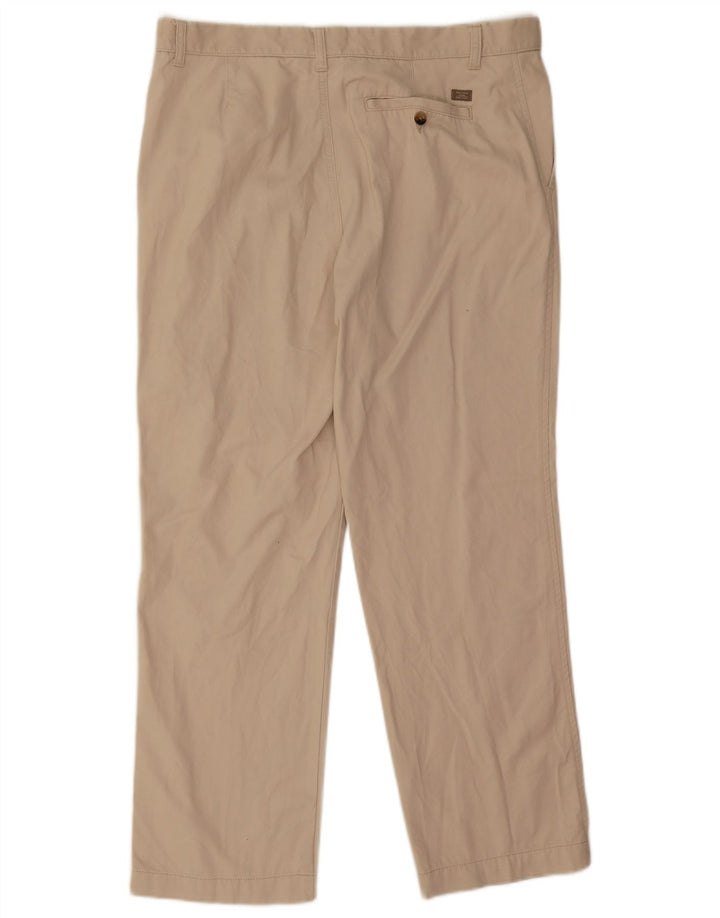 Marks & Spencer Herren Straight Regular Chinohose W36 L29 Beige Baumwolle
