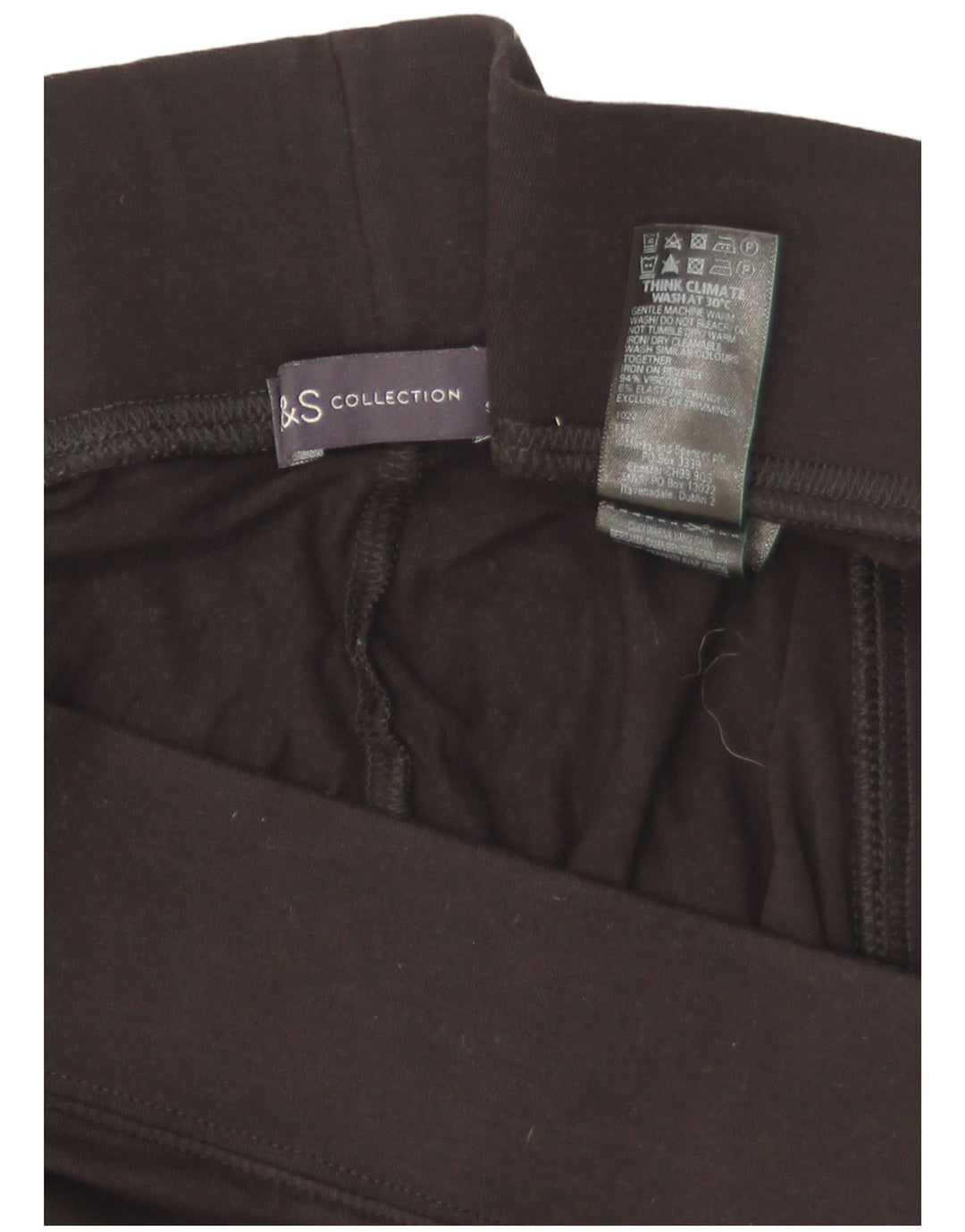 Marks & Spencer Damen Capri-Leggings UK 18 XL Schwarz Viskose