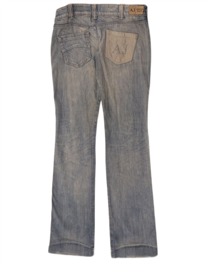 Armani Damen Straight Jeans W26 L34 Blau