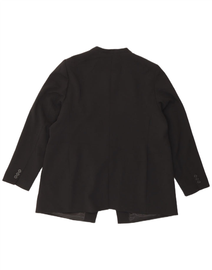 Marks & Spencer Damen-Blazer mit 1 Knopf, UK 18, XL, Schwarz, Polyester