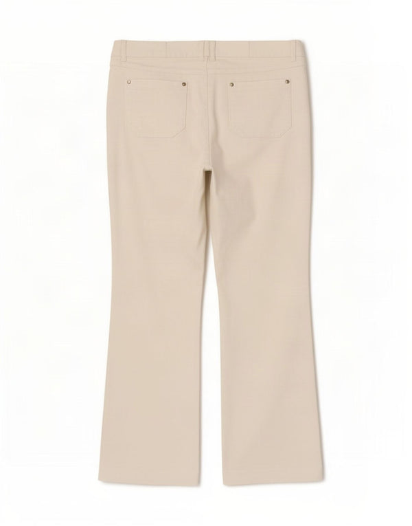 Marks & Spencer Damen Gerade Freizeithose UK 16 Large W36 L29 Weiß