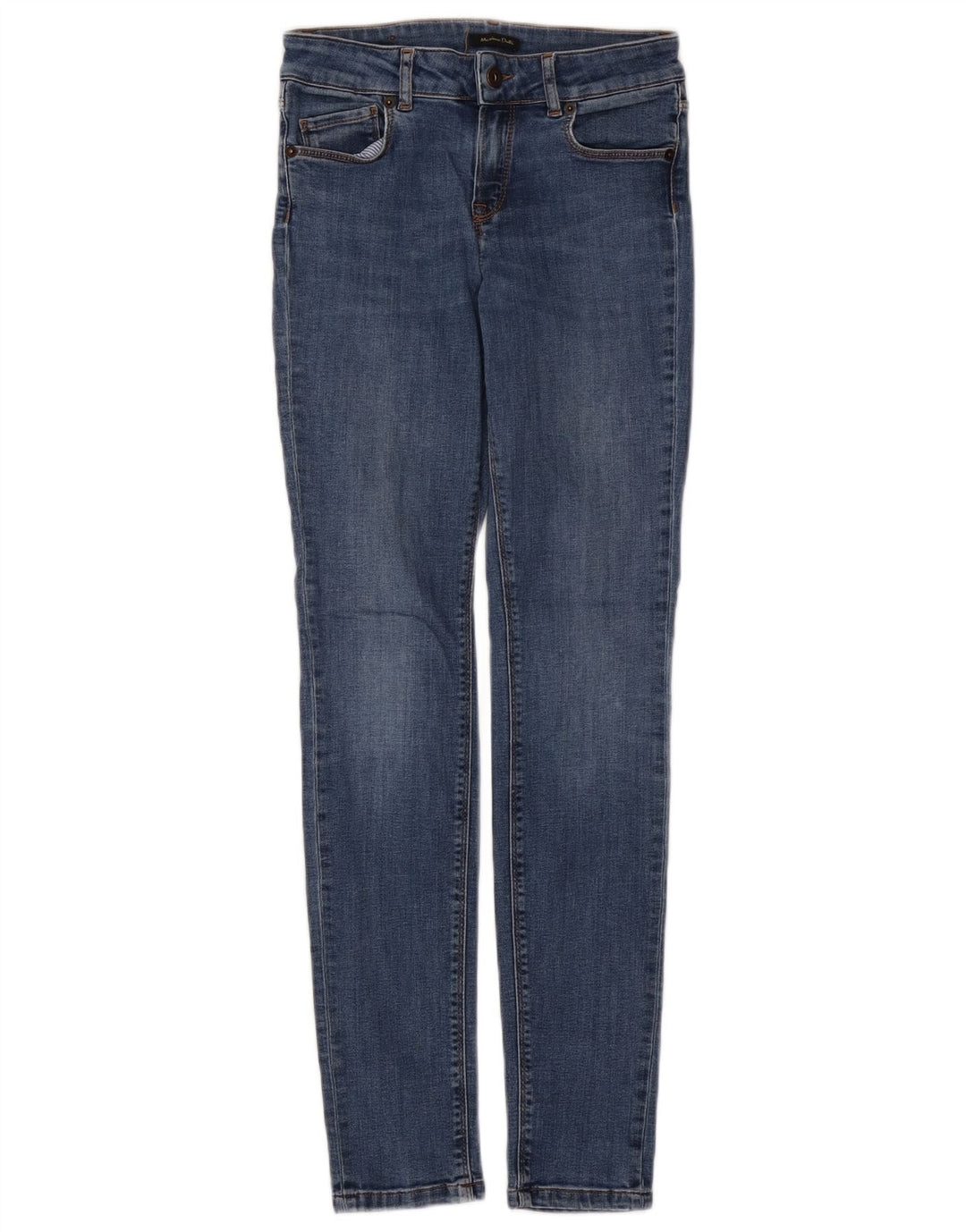 MASSIMO DUTTI Damen Skinny Jeans W26 L29 Blaue Baumwolle