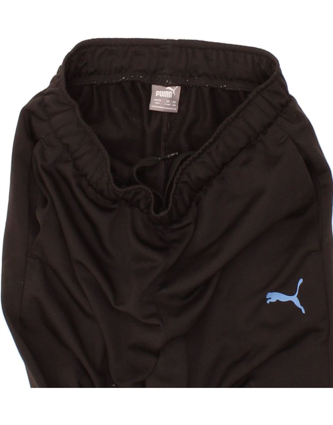 PUMA Boys Tracksuit Trousers 9-10 Years Medium Black Polyester Vintage Puma and Second-Hand Puma from Messina Hembry 
