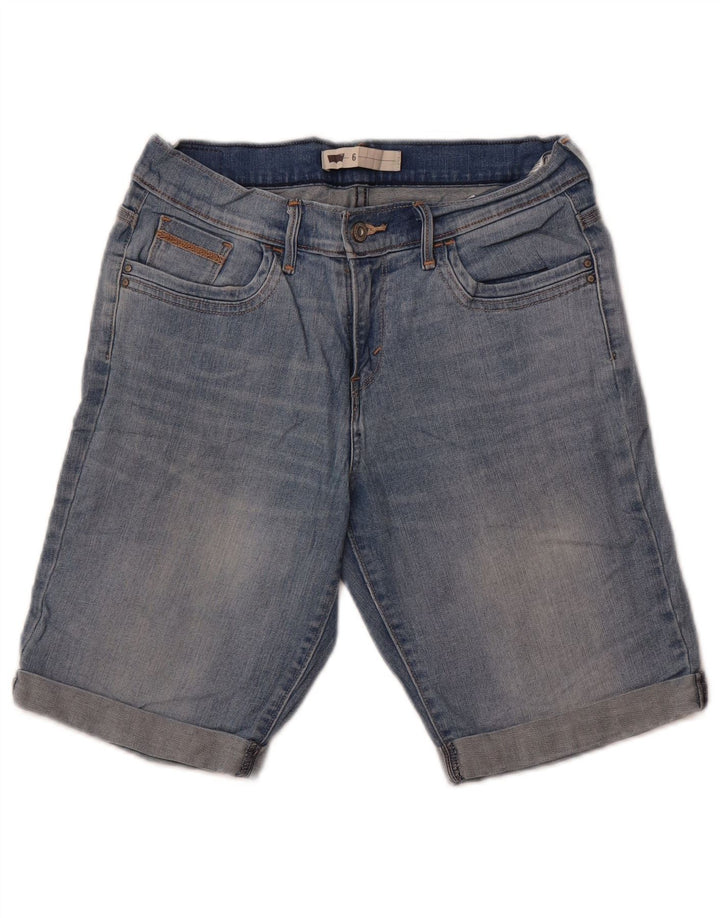 Levi's Damen Jeansshorts US 6 Medium W28 Blaue Baumwolle