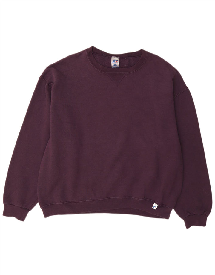 Russell Athletic Herren Dri-Power Sweatshirt Pullover Large Burgunderrot Polyester