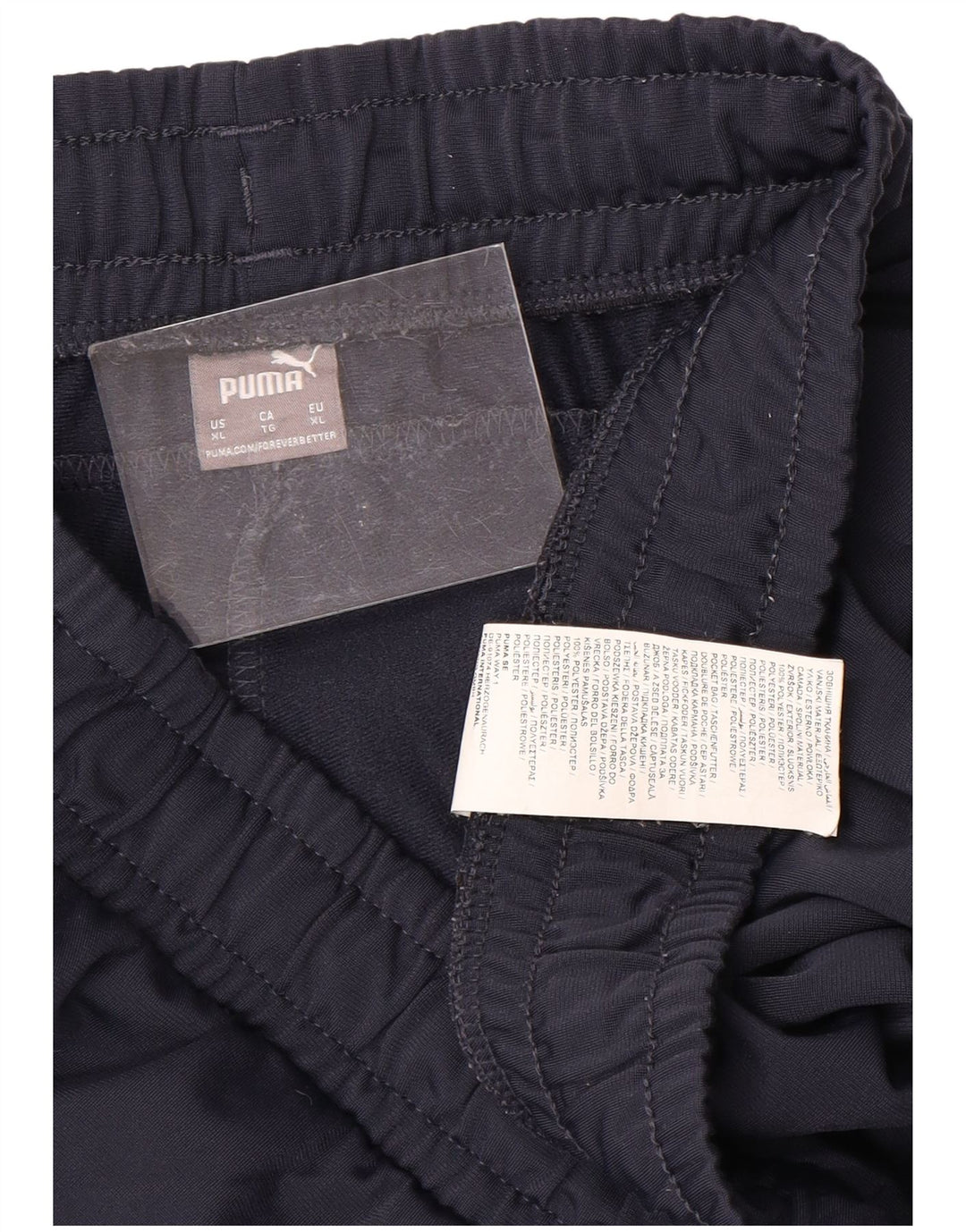 PUMA Womens Crop Tracksuit Trousers UK 18 XL  Navy Blue Polyester
