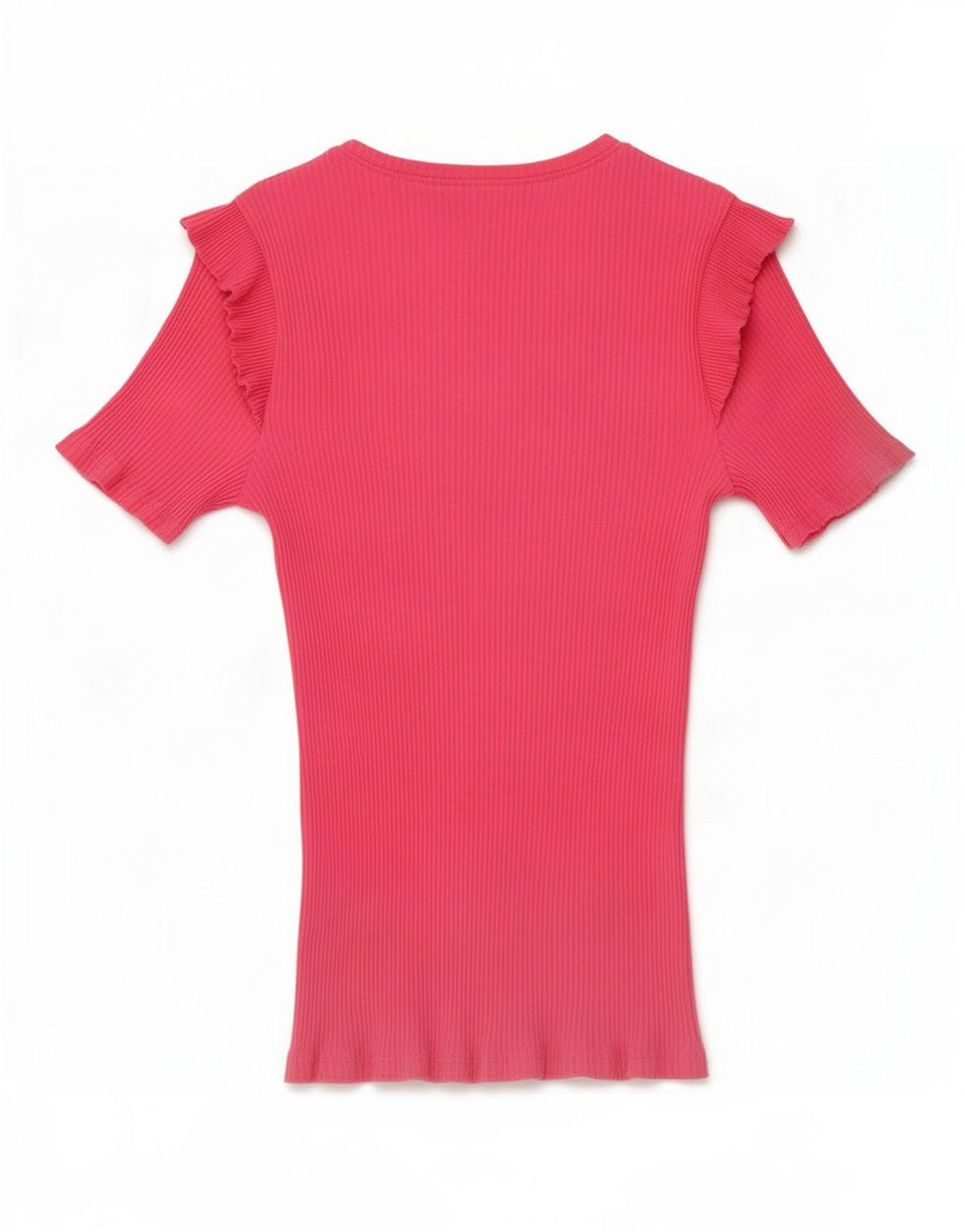 Zara Damen T-Shirt Top UK 12 Mittelrosa