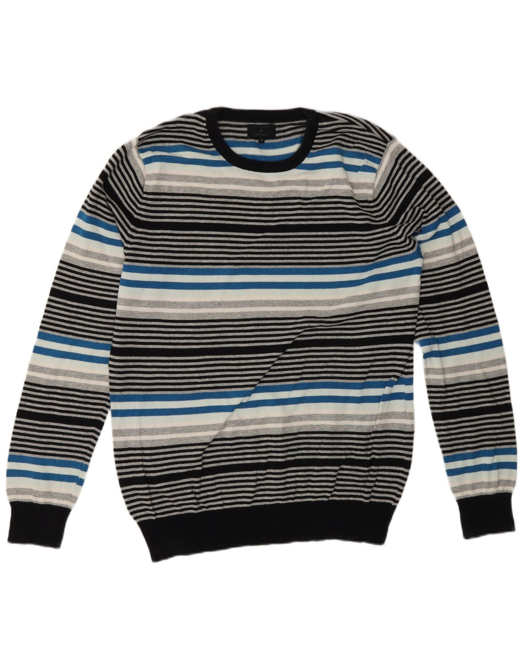 Jack & Jones Herren-Pullover mit Rundhalsausschnitt, mittelgroß, mehrfarbig gestreift