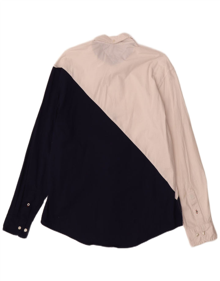 Tommy Hilfiger Herrenhemd Medium White Colourblock